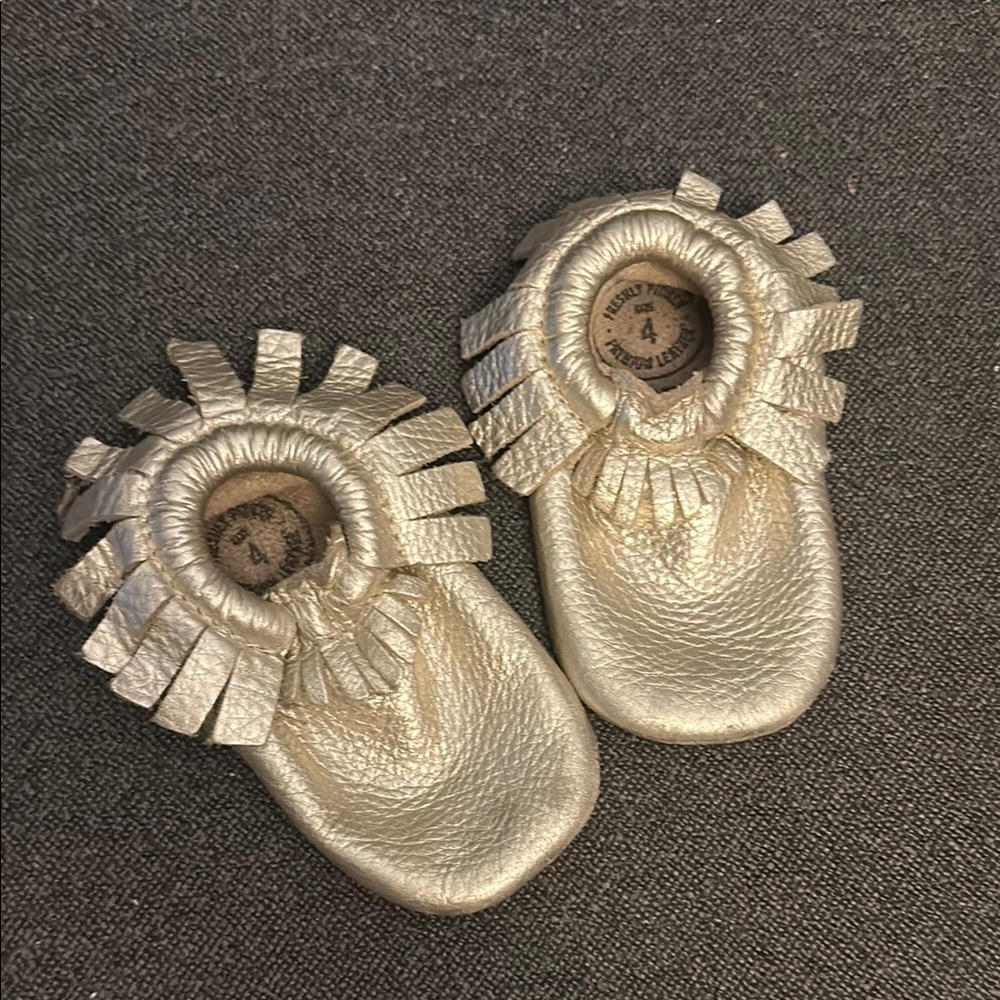 Freshly Picked Gold Baby Moccasins